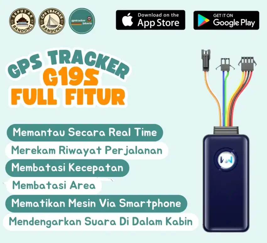 GPS TRACKER MOTOR MOBIL FULL FITUR GRATIS PEMASANGAN