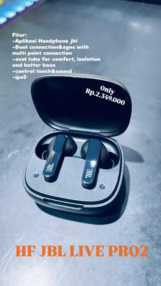 HF JBL TWS LIVEPRO2 ORI 100% Ex Demo