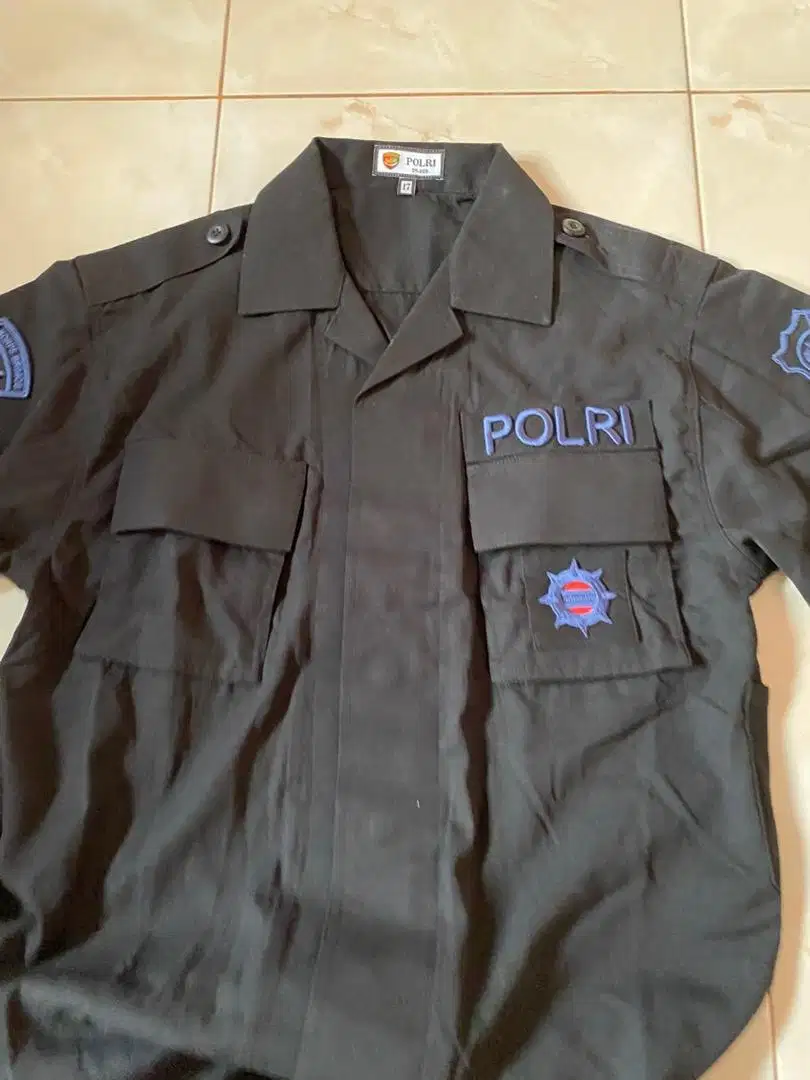 Atasan Baju PDL Tactical Hitam Brimob