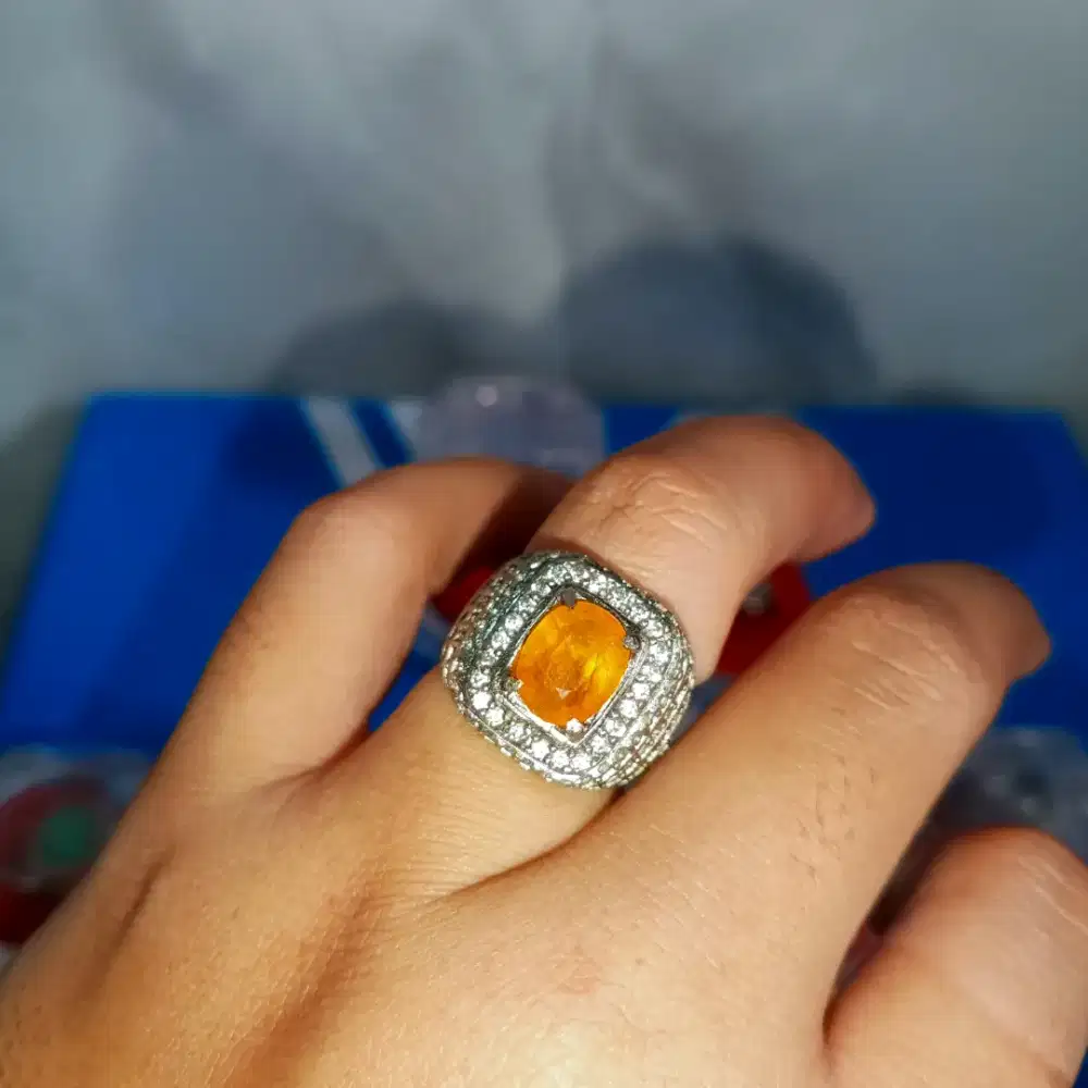 Batu Akik Cincin Yellow Safir