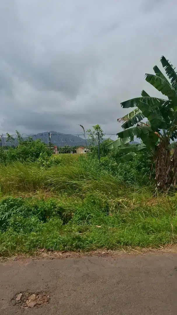 Dijual Tanah kapling samping bandara (jalan utama) cocok buat usaha