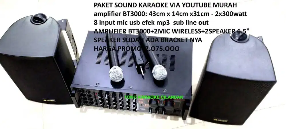 paket soun system karaoke 6,5in
