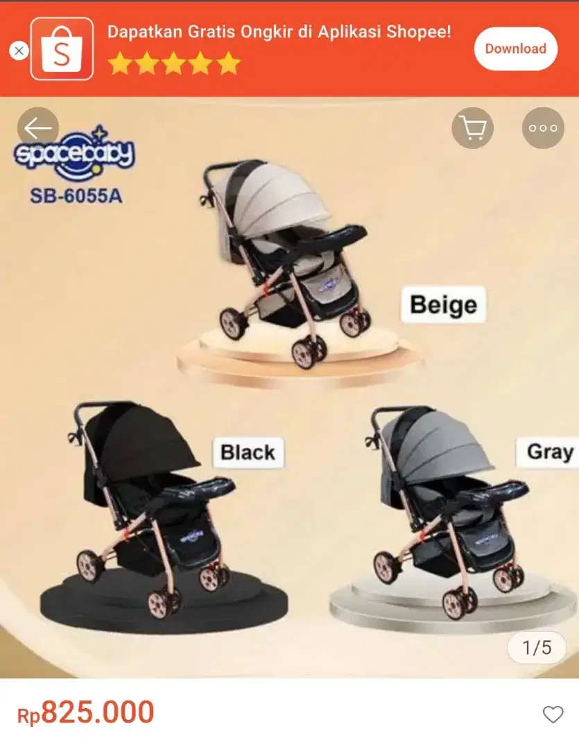Jual cepat stroller bayi