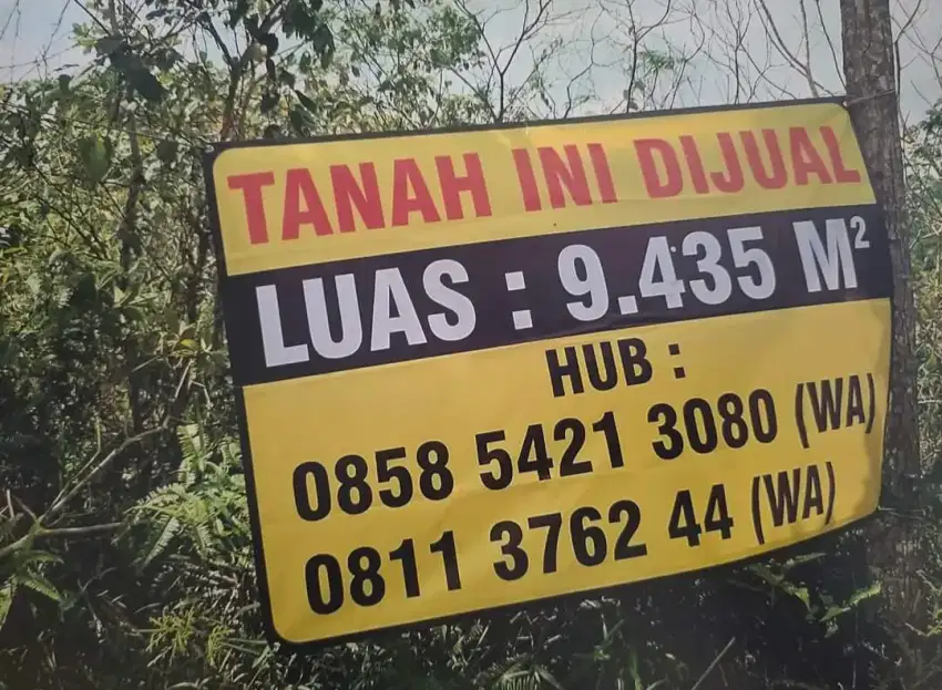 Dijual tanah 9435 m²
