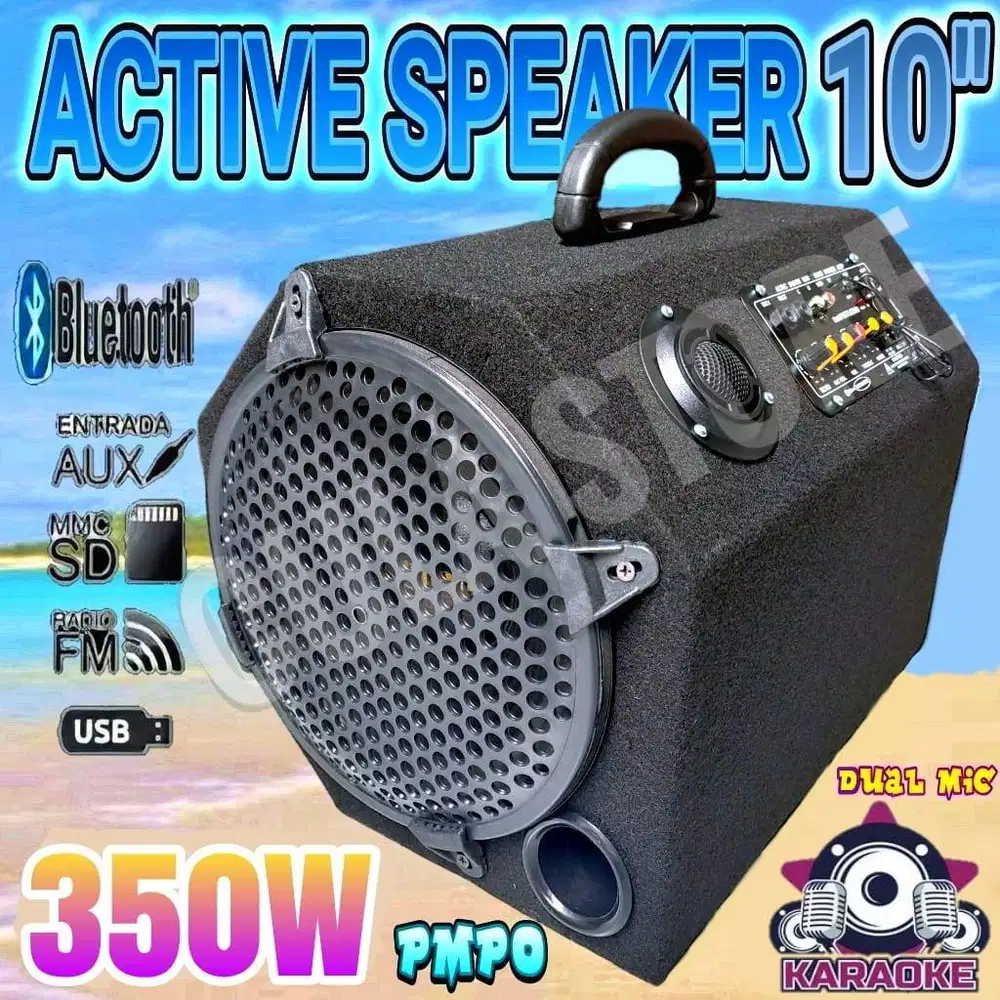 Speaker aktif 10 inch Bluetooth Karaokeke
