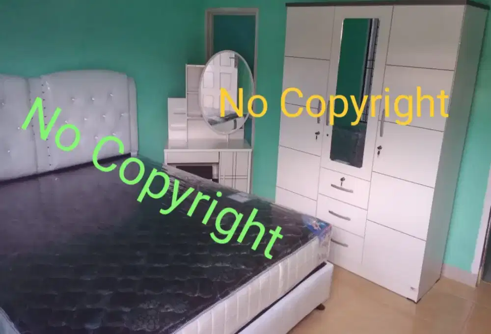 Kamar set, kamarset fullset, lemari meja rias springbed