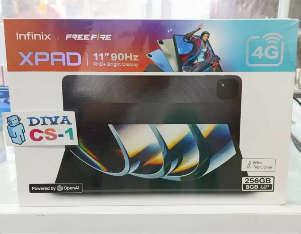 Infinix XPAD 4G LTE Gaming Helio G99 Ram 4+4Gb Storage 256Gb Free Case