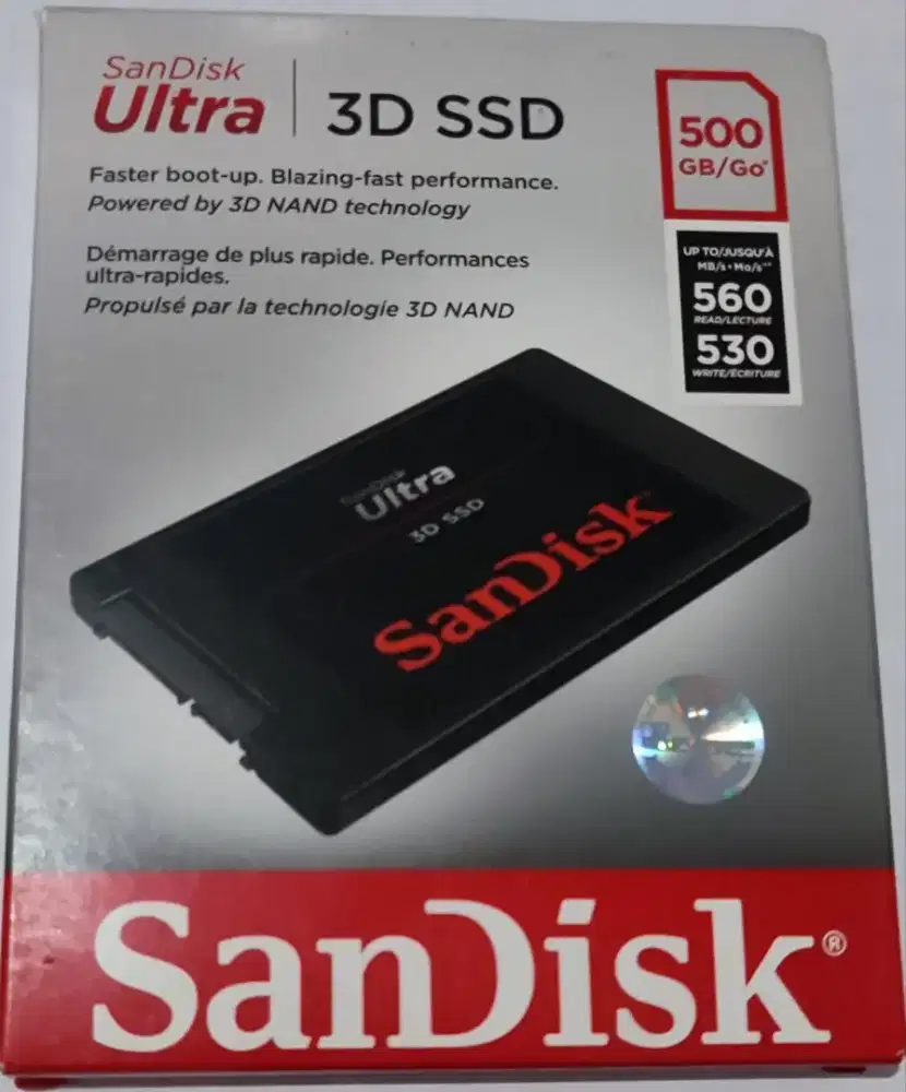 Ssd Sata Sandisk Ultra 3D 
500gb