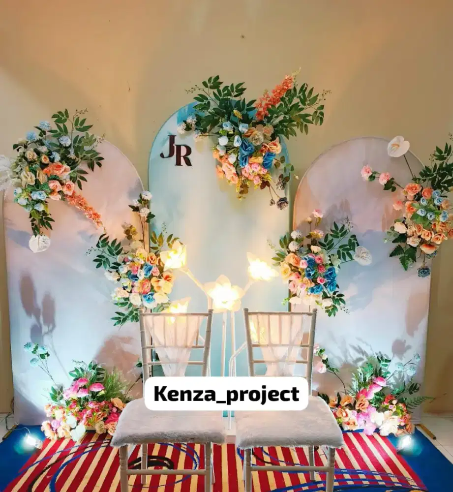 Dekorasi backdrop lamaran di Depok