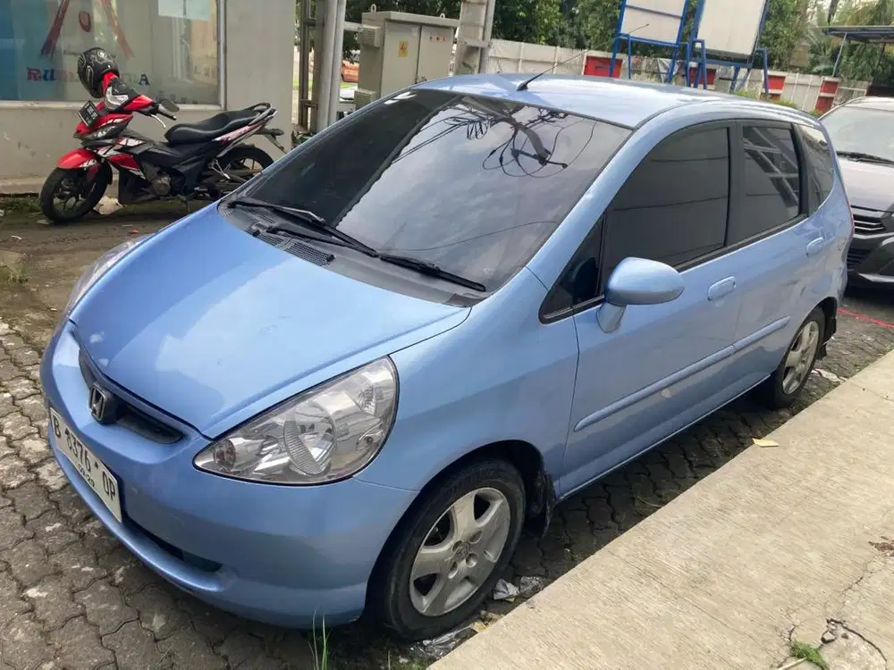 Jazz iDSI 2003 GD3 biru metalic good condition luar dalam