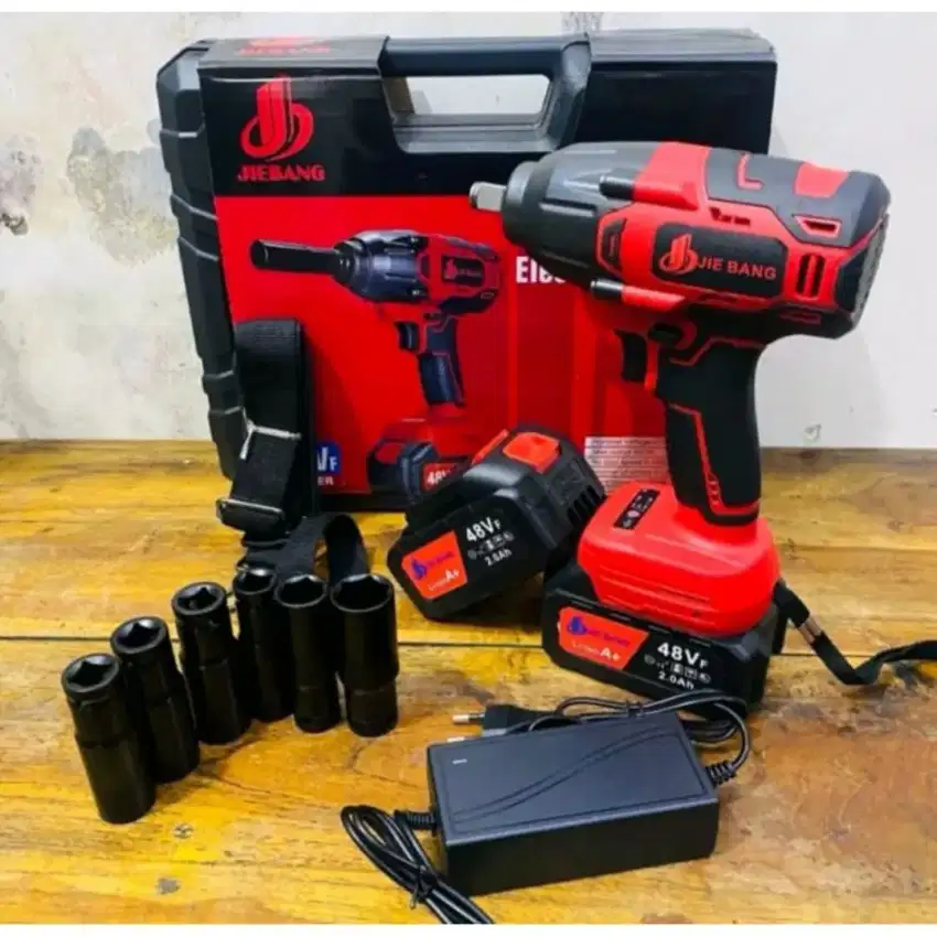 Impact Wranch Bor Pembuka Baut Baterai Merk STR JIEBANG Type F-8780