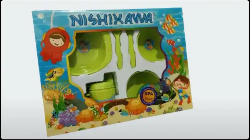 Nishikawa Feeding Set (Medium) Perlengkapan Makan Bayi