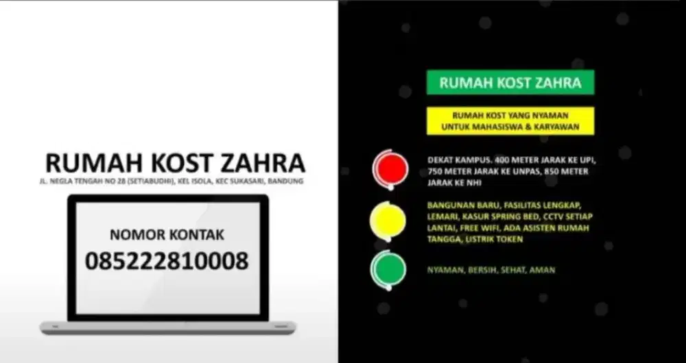 Kamar Kost Nyaman, Aman, Bersih, Dekat dengan Kampus UPI, NHI, UNPAS