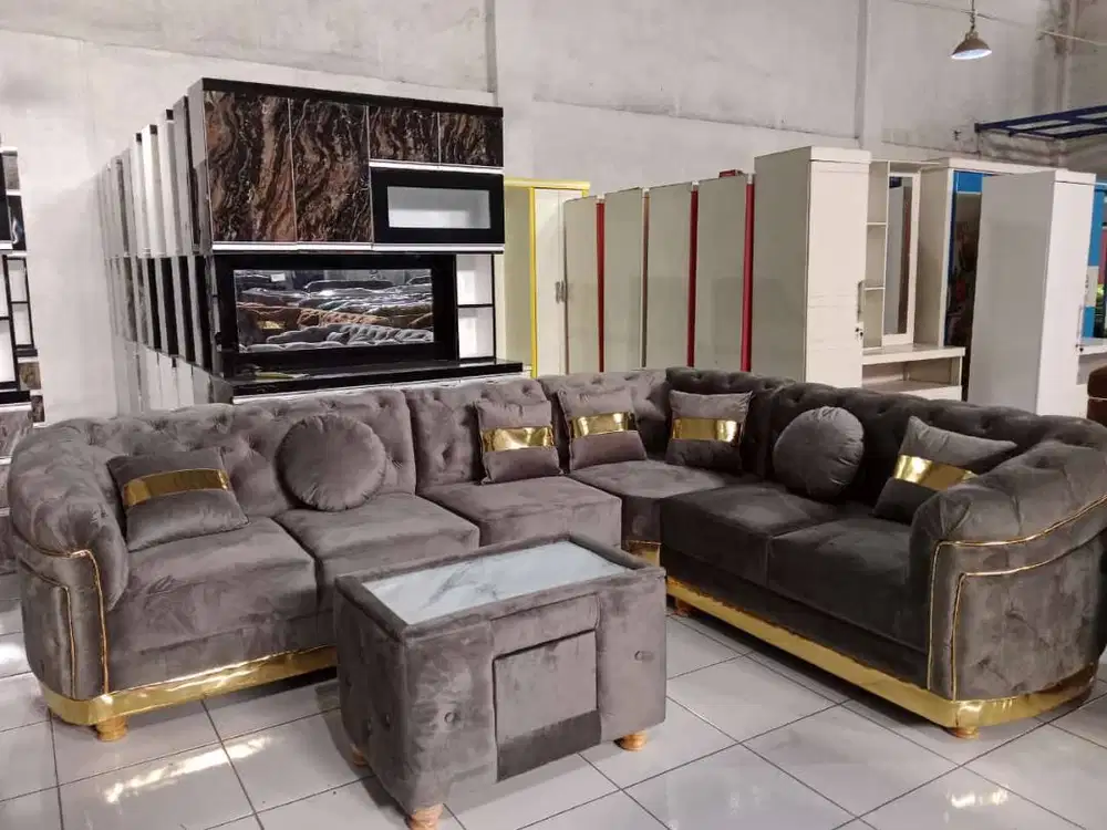 SOFA BLUDRU, SOFA RUANG, SOFA KLASIK, SOFA KANCING, SOFA MENCESTER