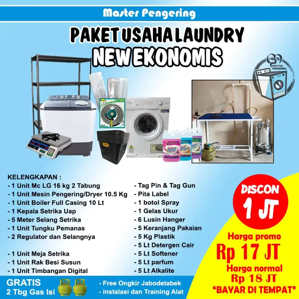 Paket Usaha Laundry Pemula