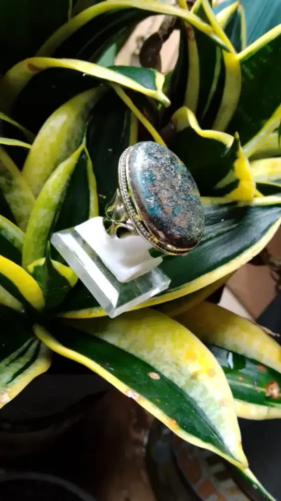 Cincin Batu Pirus Badar Perak Jumbo