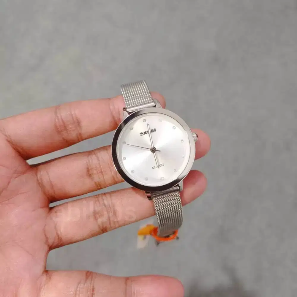 Jam tangan wanita casual analog original rantai stainless steel ab1291