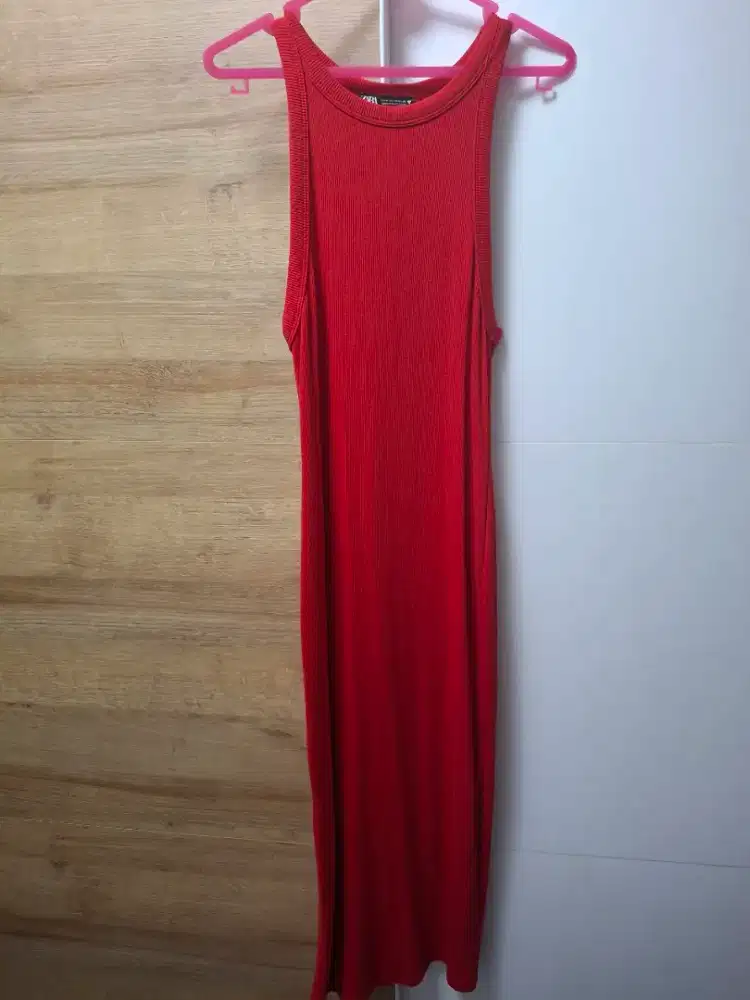 Red Dress Zara ori ukuran M