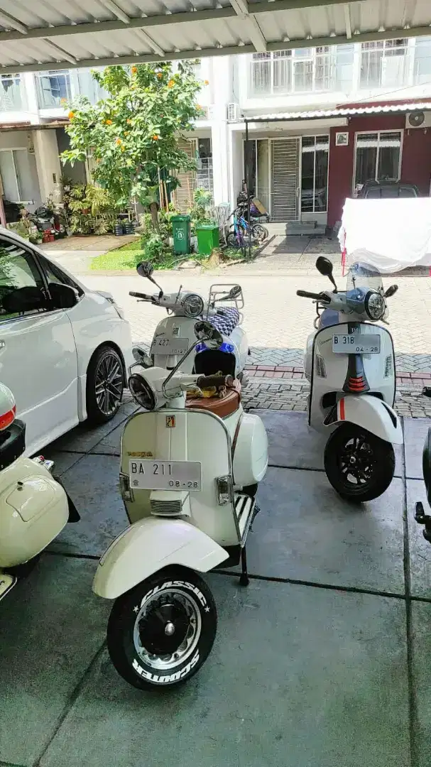 Part dan accesories second ex Vespa PX / PS standart tengah lampu dll