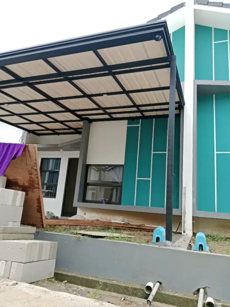 Kanopi teras rumah spek minimalis