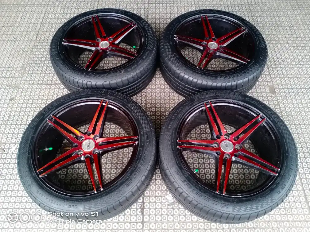 Velg R17 pcd 4x100 114 untuk kijang vios mobilio livina jazz