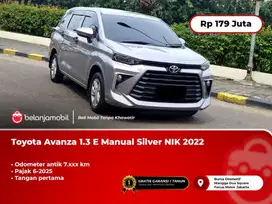 [ KM ANTIK 7RB ] Toyota Avanza 1.3 E MT Manual Silver 2022/2023