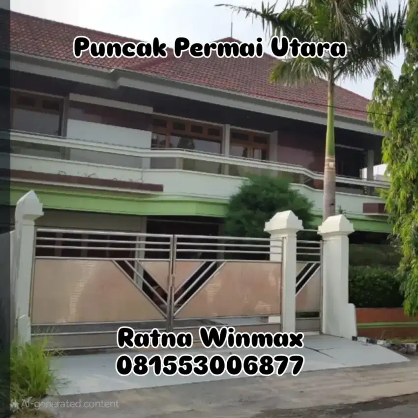 Dijual Rumah Hitung Tanah Puncak Permai Utara Dekat Papaya