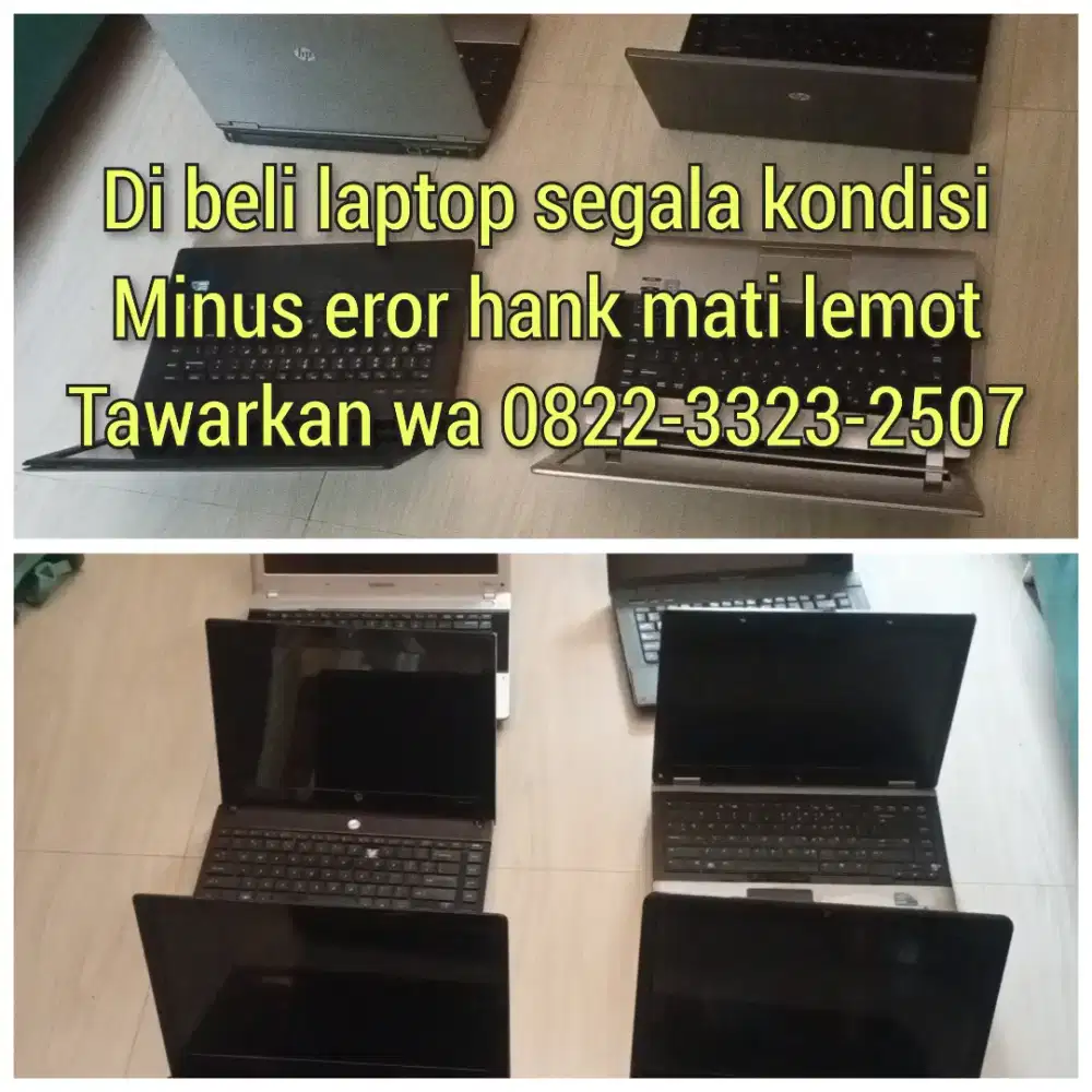 Laptop minus tawarkan segala kondisi