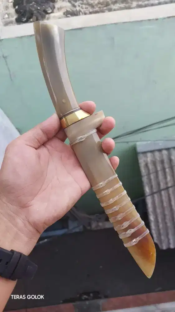 Pisau sembelih tanduk bule