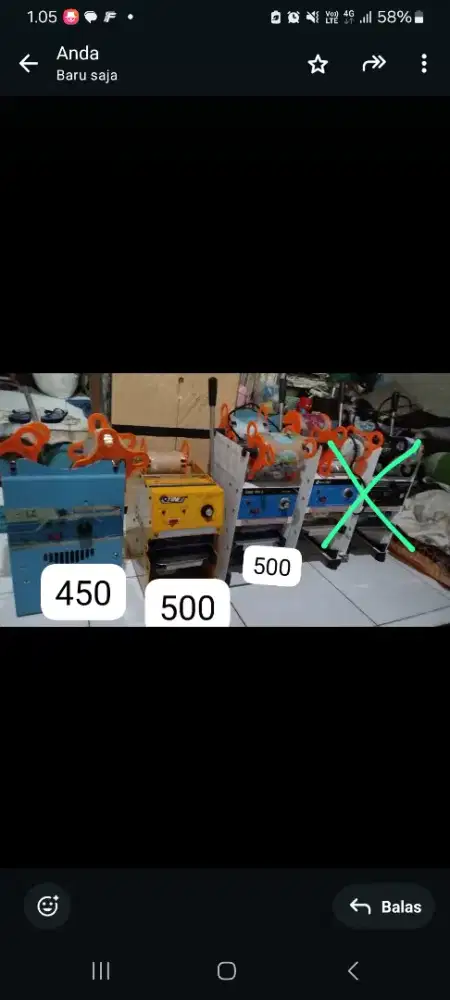 Cup sealer bergaransi