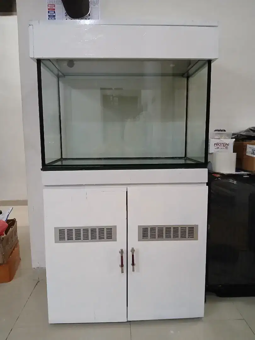 Jual meja kabinet +aquarium