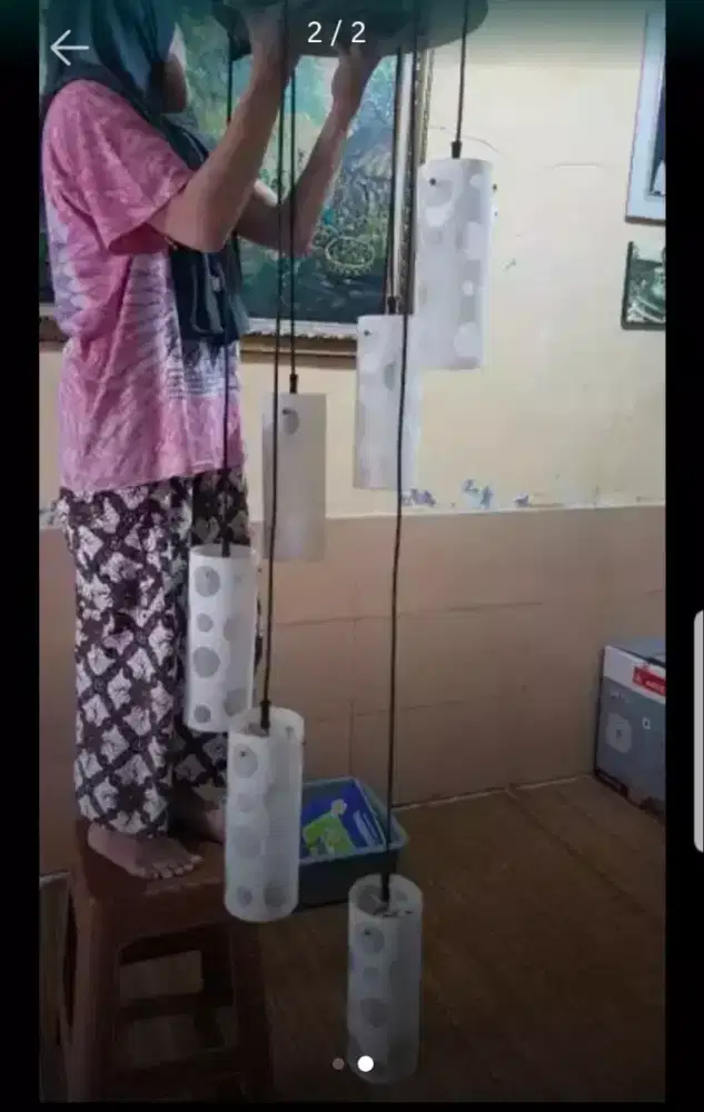 Lampu gantung 6 susun untuk Ruang Tamu/Makan