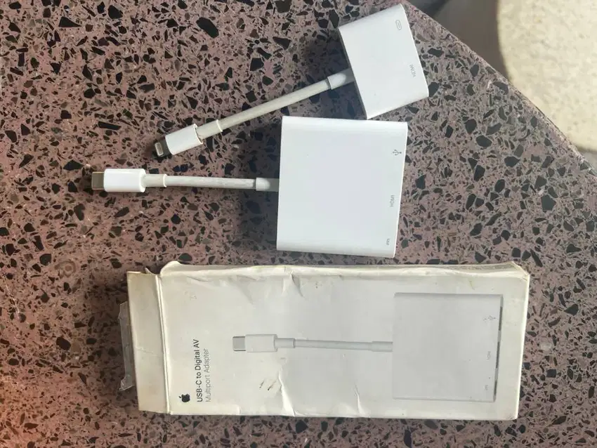 apple lightning to hdmi  ipad dan iphone ori ibox untuk game dll