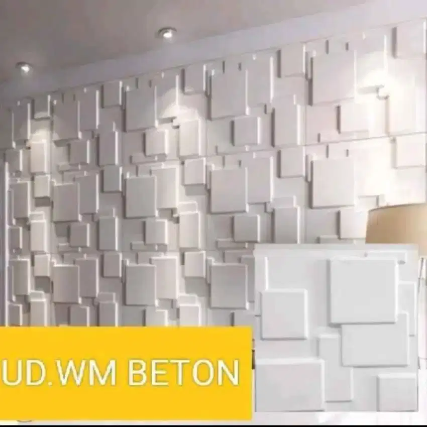 Wallpanel dinding beton hiasan teras