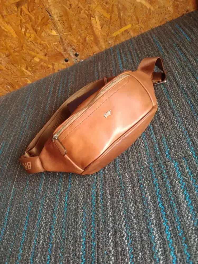 Braun Buffel leather waistbag tas kulit pinggang crossbody original