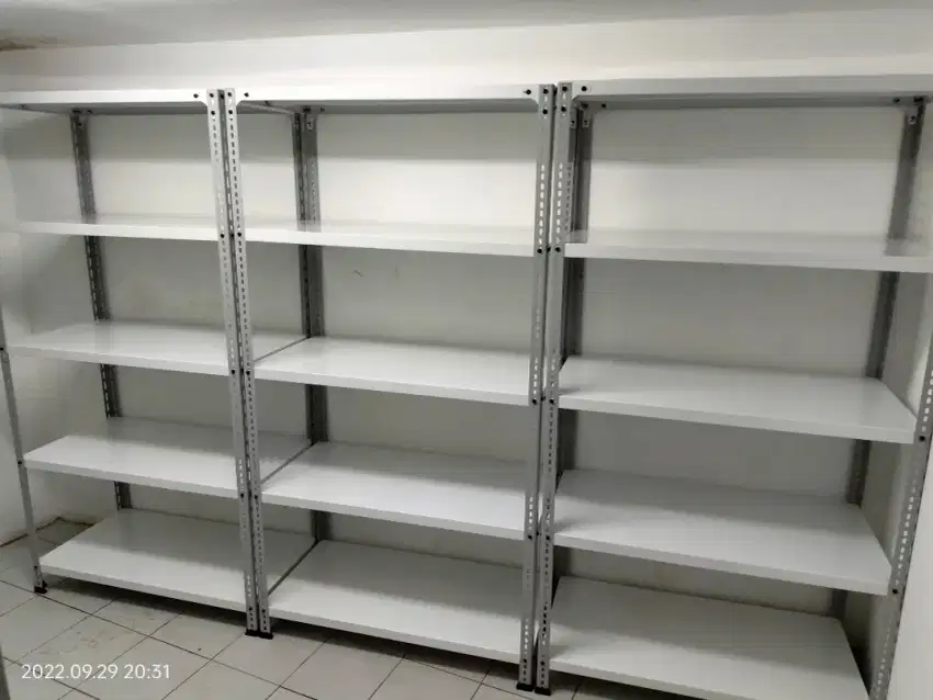 Rak besi siku lubang 100x50x200cm