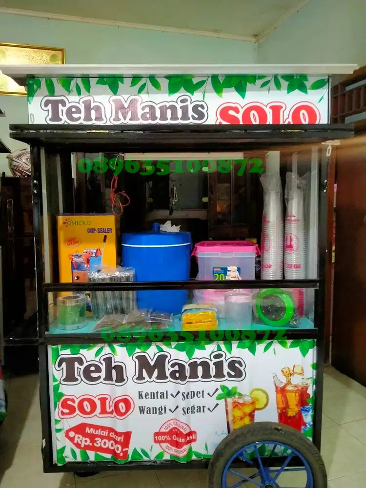 Gerobak ES Teh Solo Paketan