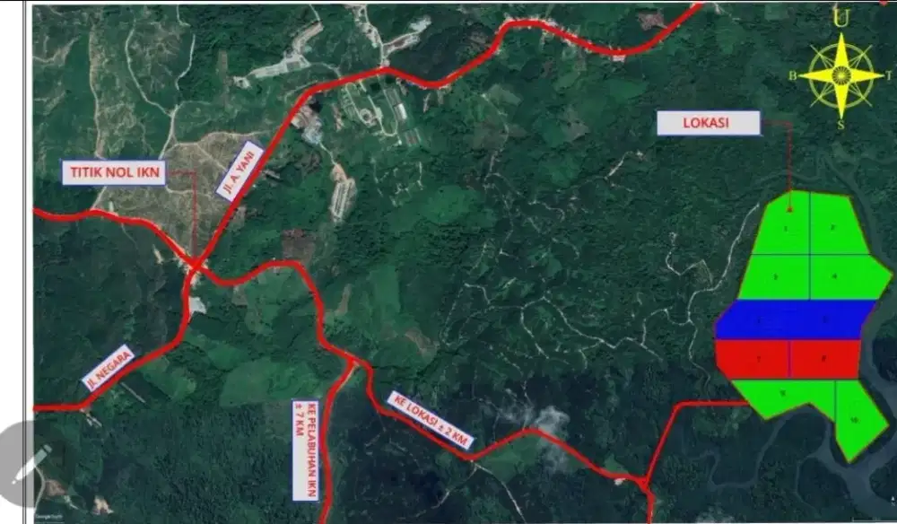 Turun Harga tanah Cantik seperti Ancol Jakarta di Ring 1 IKN NUSANTARA