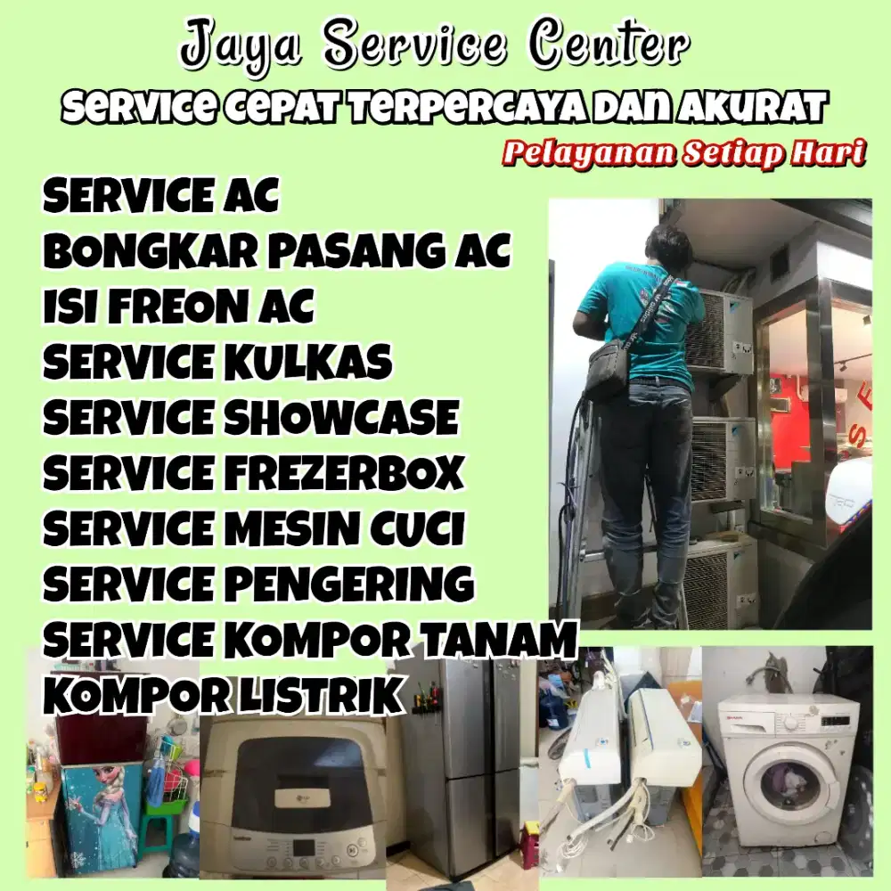 Service Mesin Cuci Kulkas Bongkar Pasang AC Servis AC eror Gununganyar