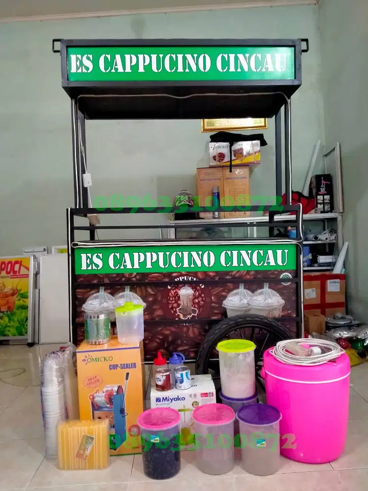 Paketan Cappucino Cincau Gerobak dorong