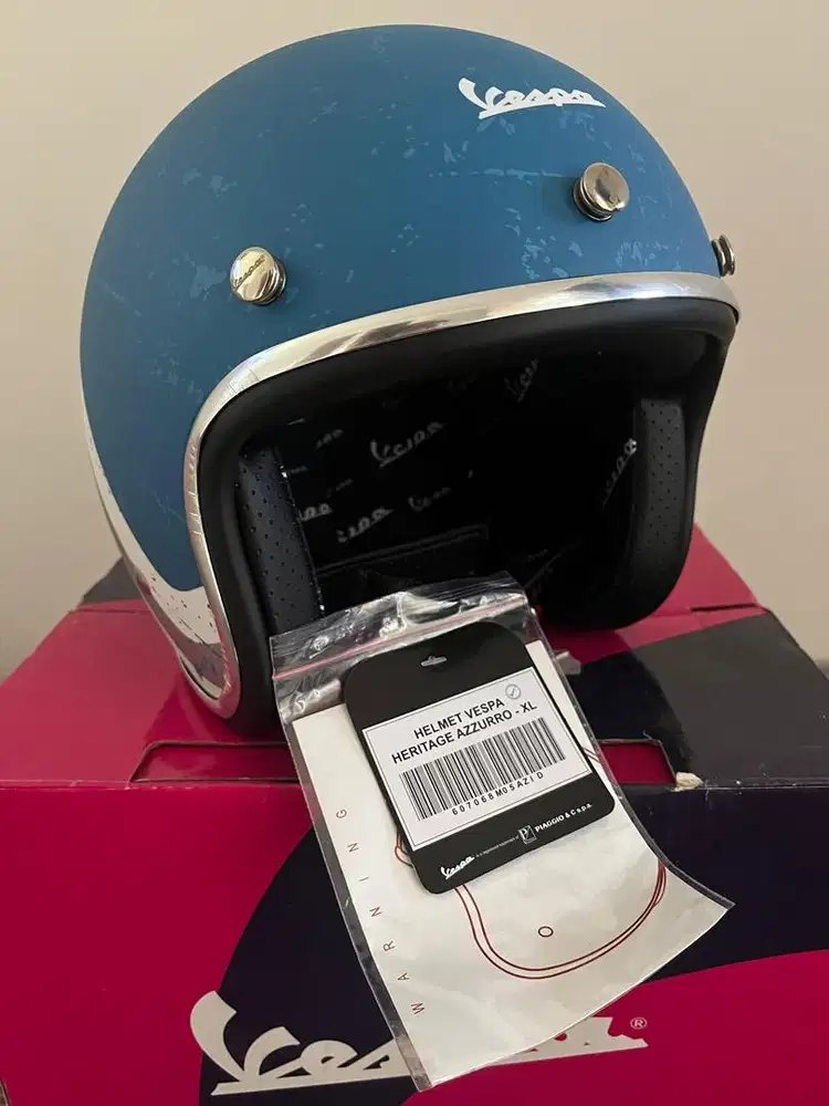 Helm Vespa ORIGINAL - Herritage Azzuro XL