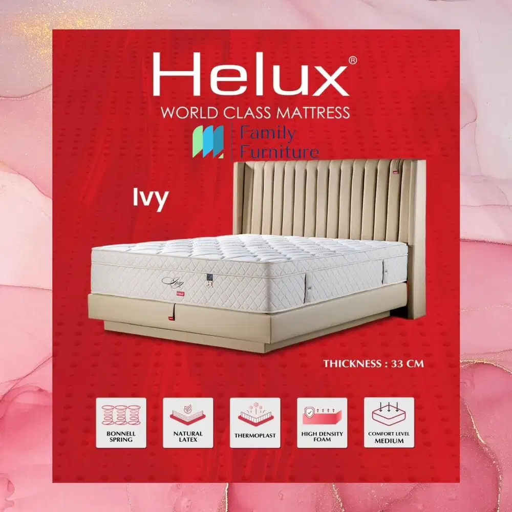 Springbed Kasur Latex Helux Ivy - Matras Only Hanya Matras- 180x200