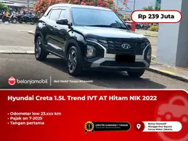 [LOW KM] Hyundai Creta 1.5L Trend IVT AT Hitam 2022/2023
