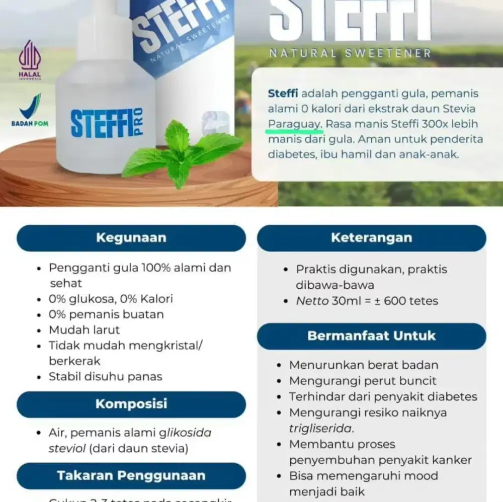 Steffi pro Pemanis Sehat