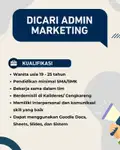Lowongan kerja Admin Marketing