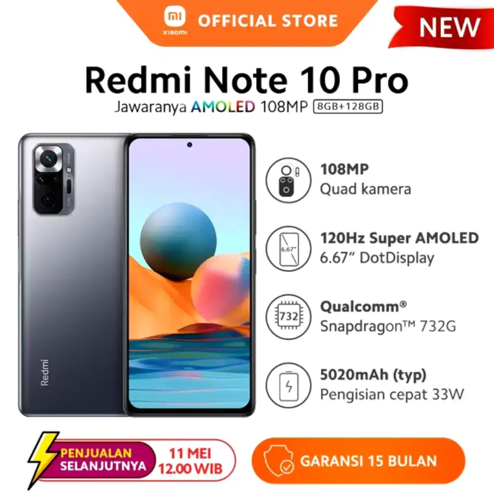Xiaomi redmi note 10Pro 8/128GB. Blue. Seken. Pemakaian normal