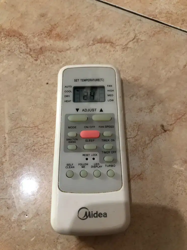 REMOTE AC MIDEA SECOND