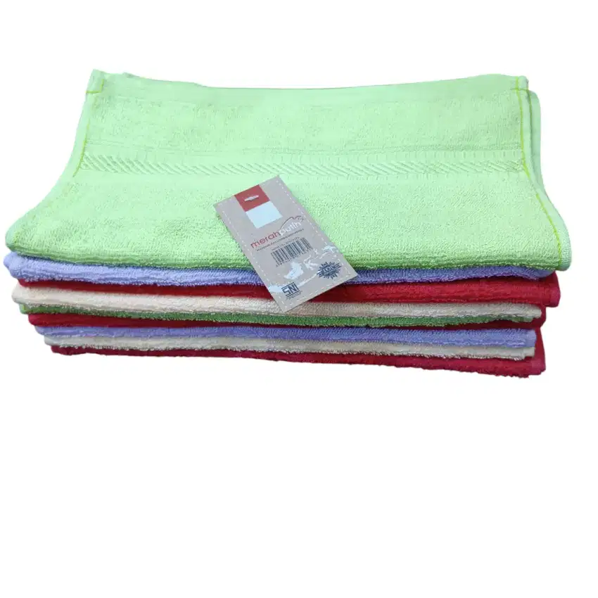 Losinan handuk merah putih 30x70 handuk olah raga handuk salon