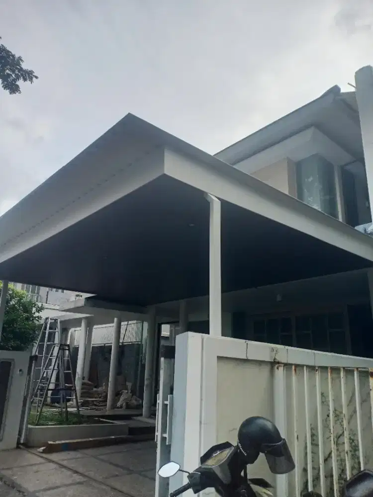 Plafon partisi kanopi alumunium Lis gypsum