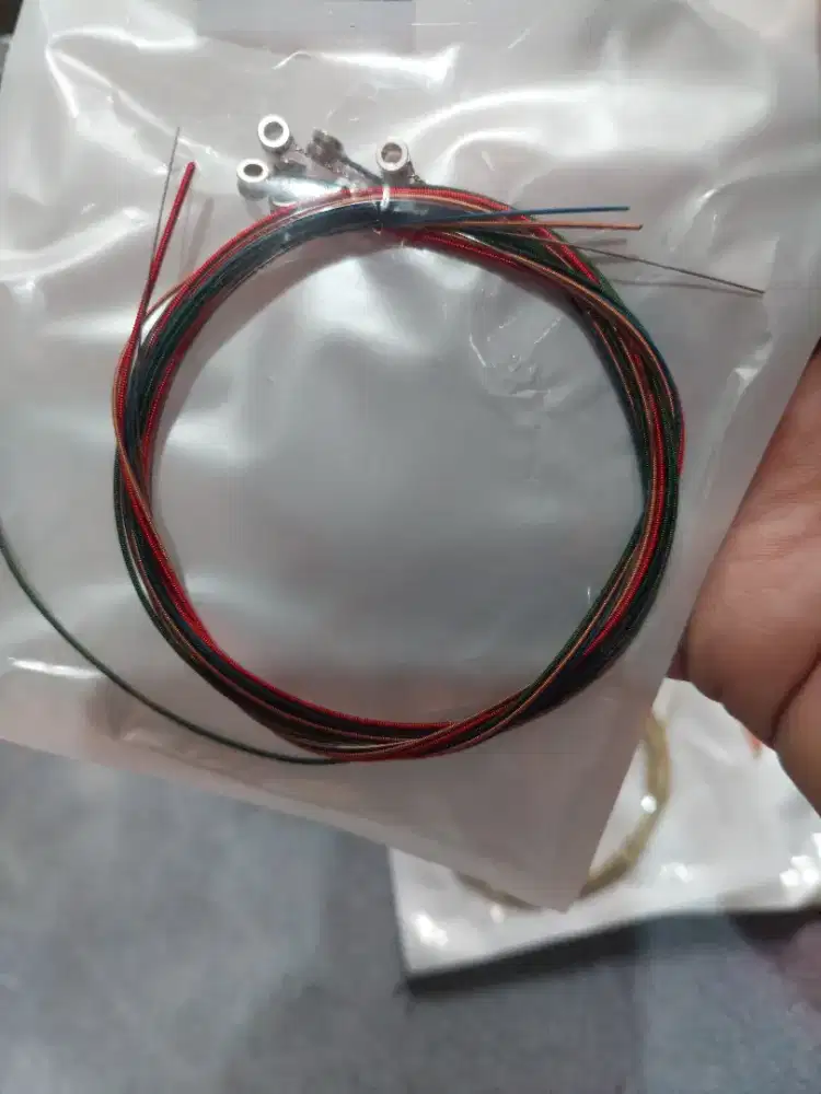 Senar gitar pelangi 1 sett